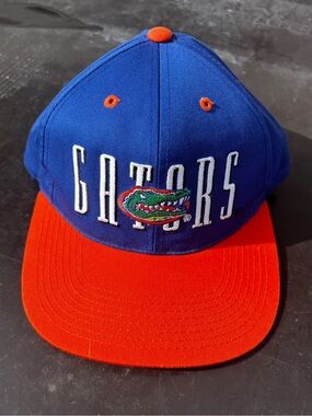 CLEAN Vintage Florida Gators Signatures Hat Blue Orange NCAA
